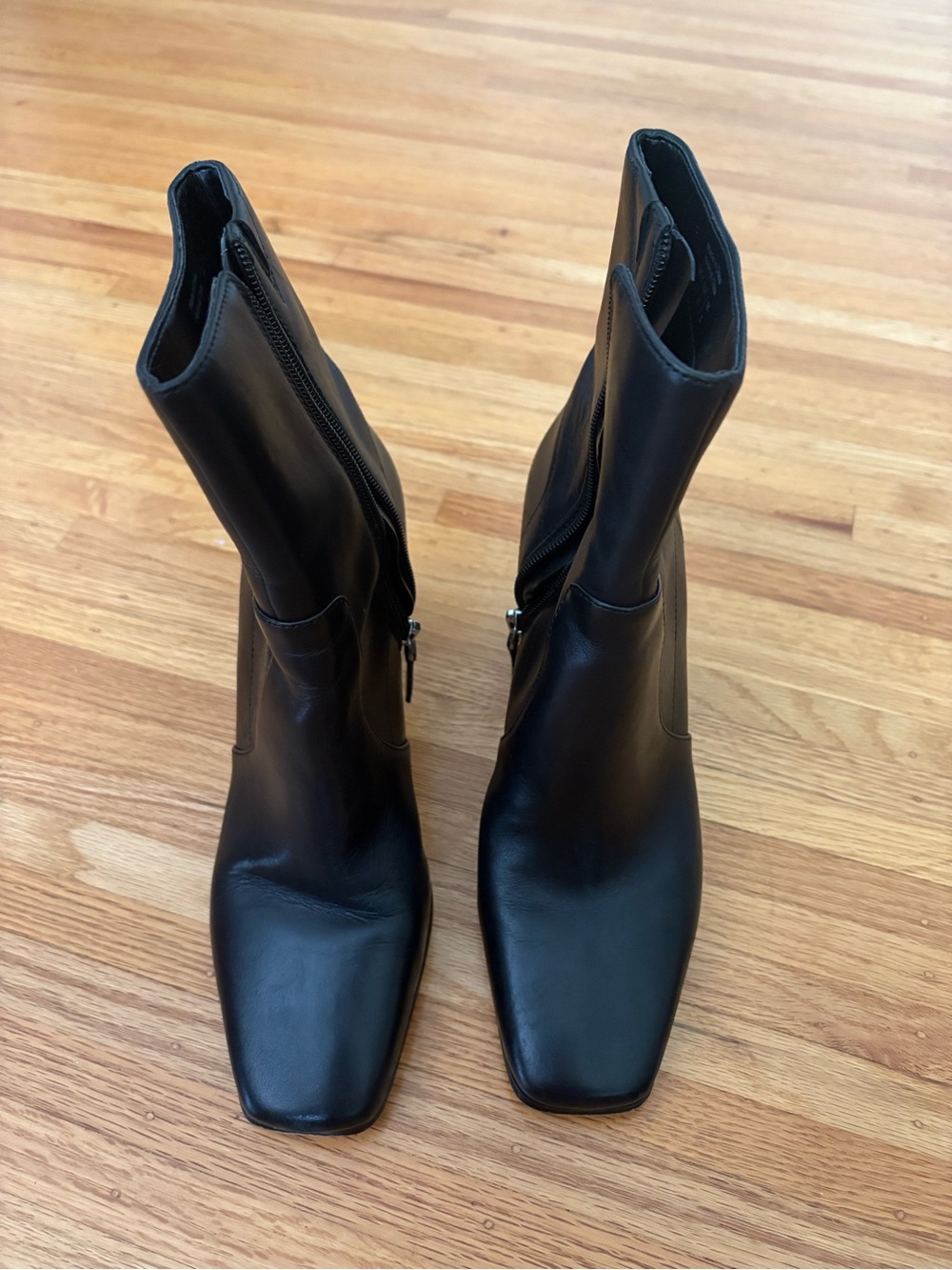 Black Women's Square-Toe Ankle Boots - Brand